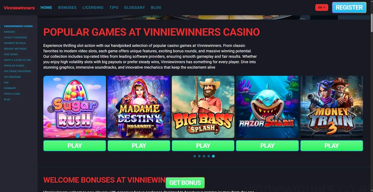 Vinniewinners Casino Casino